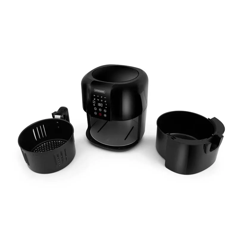 Friteuse sans huile 3L - 8 programmes AIRMED noir Kitchencook - Reconditionné - miniature 5 - Zenkaa