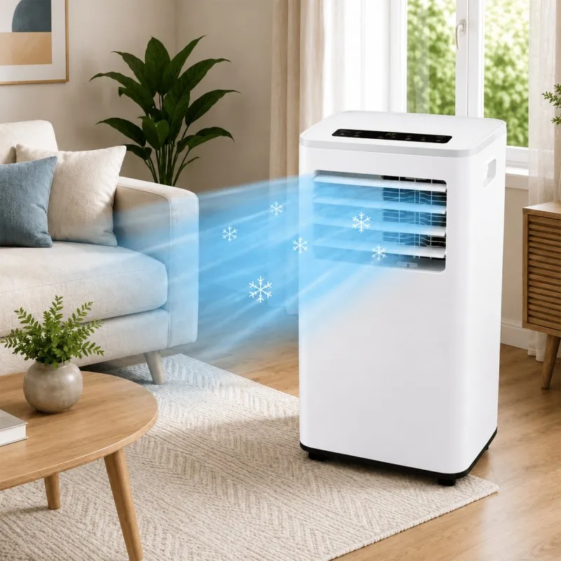 Climatiseur Mobile 3-en-1 Multifonction 9 000 BTU Avec Déshumidification - miniature 2 - Zenkaa