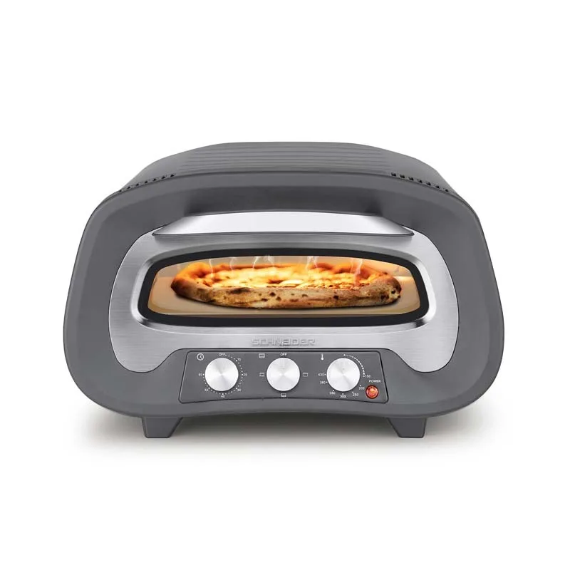 Schneider - PIERRE DE FEU SERIE Z GREY - Gris - Four à pizza - 2200 W - 430 °C - miniature 5 - Zenkaa