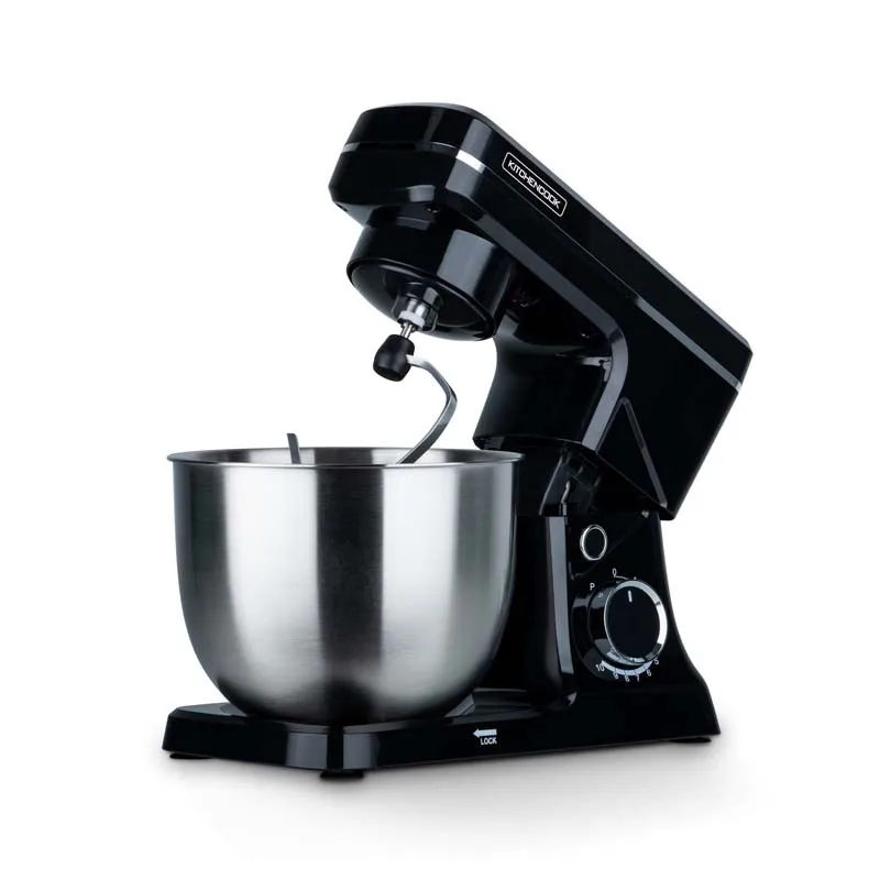 Kitchencook- Robot pâtissier Noir 6L 1500W inox ROBOMIX - miniature 4 - Zenkaa