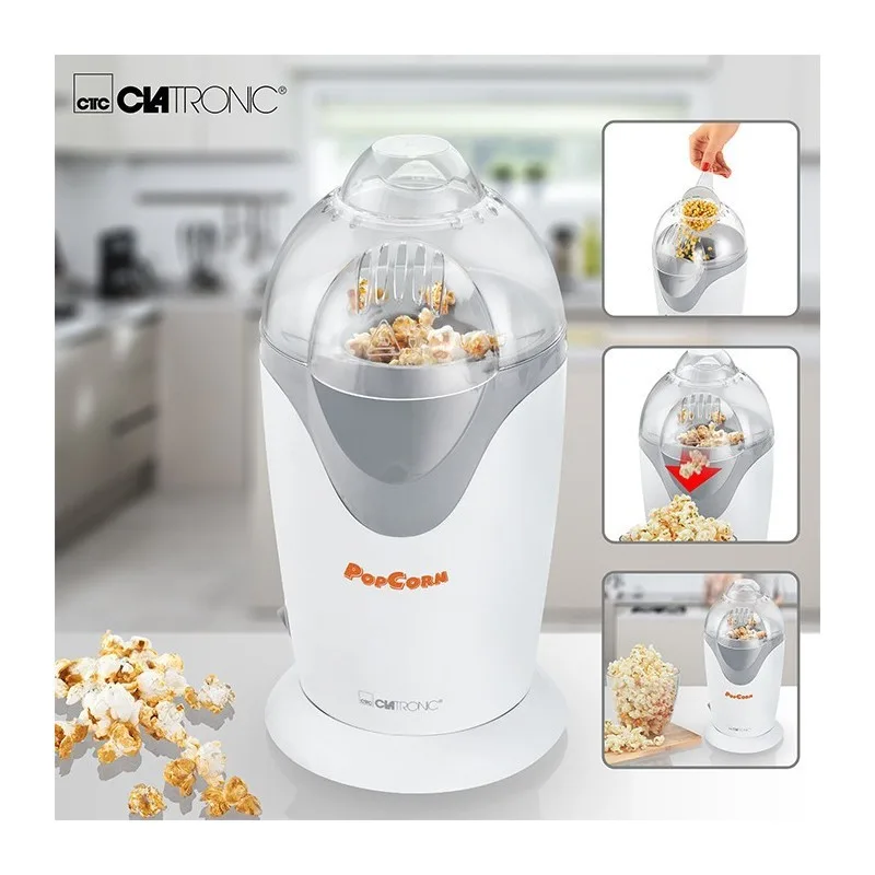Clatronic - PM 3635 - Blanc - Machine à popcorn - Air chaud - Sans huile - miniature 2 - Zenkaa
