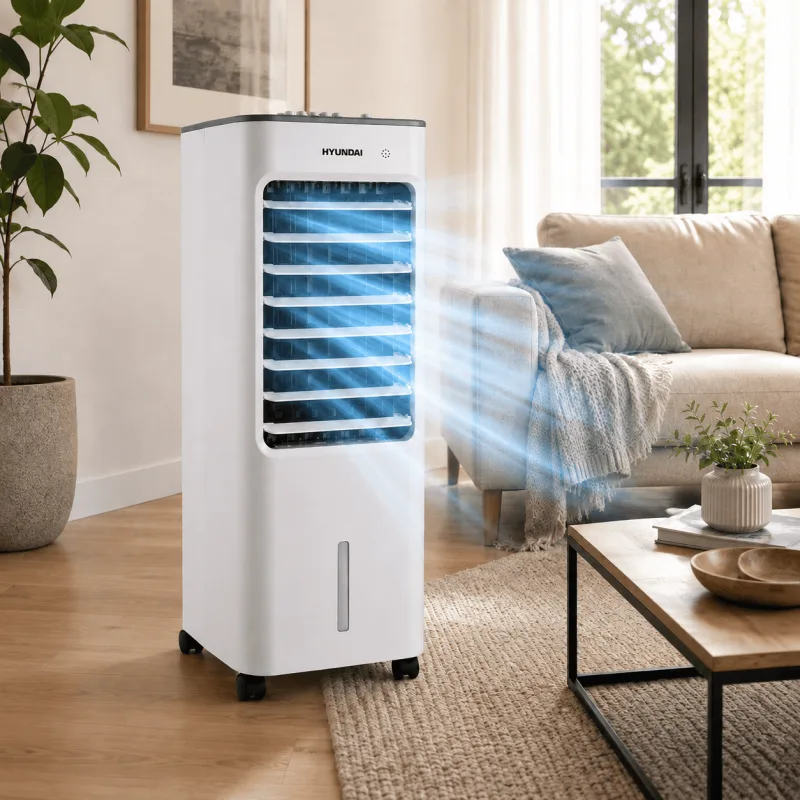 Hyundai - HVC502800 - Rafraîchisseur d’air 28" - 50W - Brumisation - 3 vitesses - miniature 2 - Zenkaa