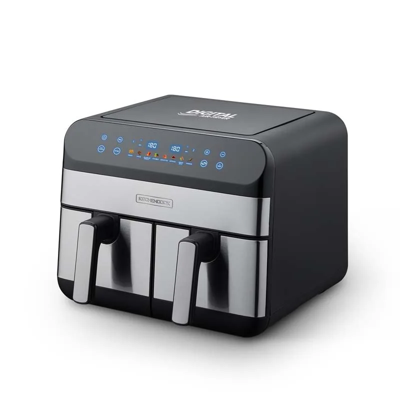 KitchenCook - AIRFLOW 9 - Friteuse sans huile double cuve 9L - 8 programmes - miniature 5 - Zenkaa