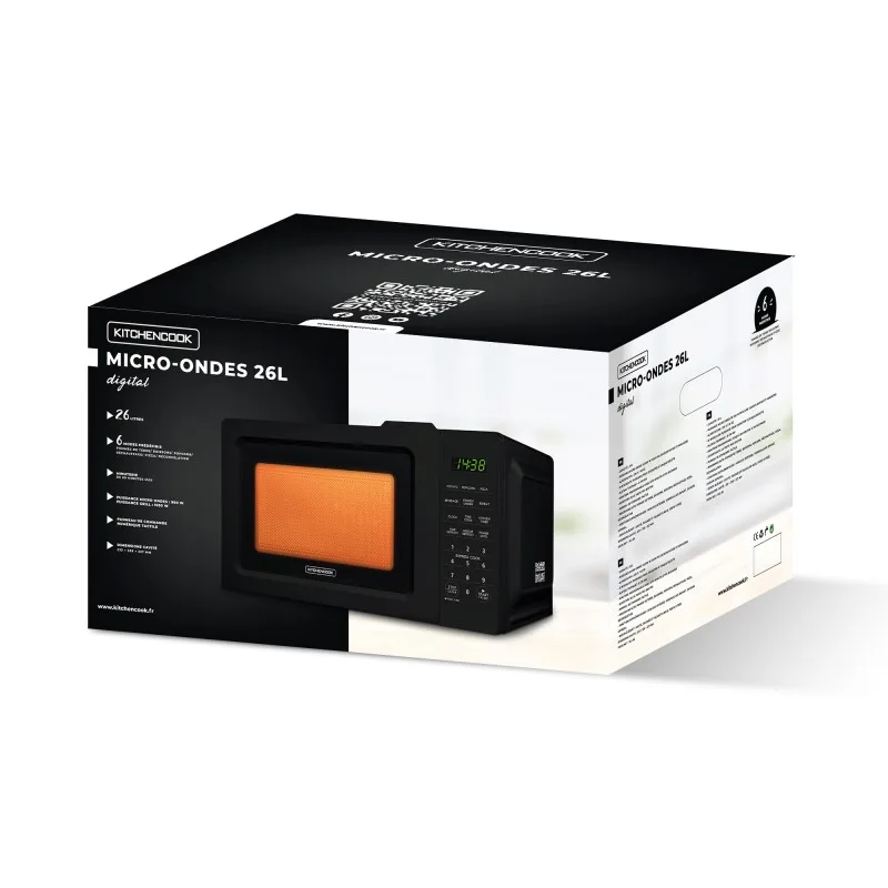 Kitchencook - KMO23 - Micro-ondes digital 23L - 900W - 10 niveaux de puissance - miniature 8 - Zenkaa